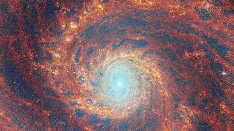 james webb captures hypnotic    whirlpool spiral galaxy