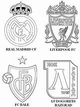 Madrid Coloring Liverpool Fc Colouring Pages Coloriage Champions Ligue Des sketch template