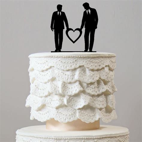 Gay Wedding Cake Topper Mr And Mr Homosexual Love Same Sex