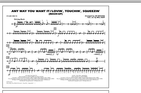 Any Way You Want It Lovin Touchin Squeezin Mash Up Snare
