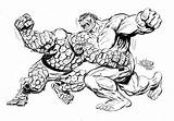 Hulk Byrne John Thing Vs Marvel Choose Board sketch template