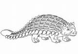 Ankylosaurus Coloring Pages Dinosaur Armored Coloringpagesonly sketch template