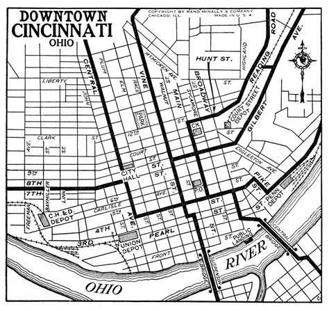 ohio city maps  americanroadsus