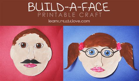 build  face printable craft