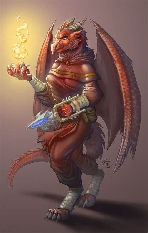 Dragonborn Female Cleric Mage Monk Warrior Sorcerer Wizard