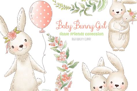 bunny baby girl clipart easter baby girl clipart clip art bunny nursery