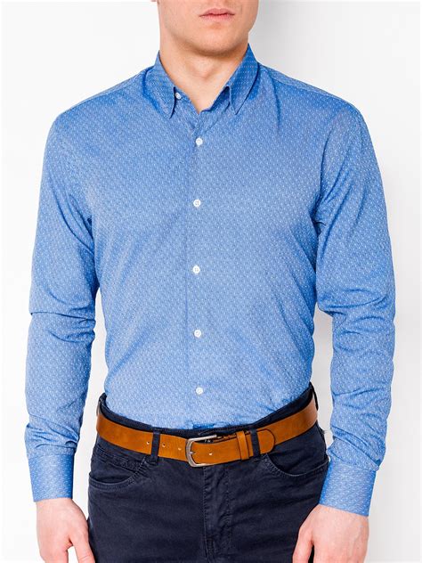 herren hemd elegant langarm  blau herrenmode  kaufen ombre  shop