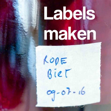 diy snel labels maken op potten de boon  de tuin