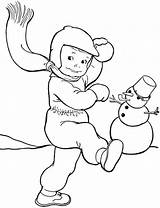 Coloring Snowball Outdoor Pages Winter Scene Snowballs Throwing Getcolorings Color Coloringkidz Getdrawings Fun Fight sketch template