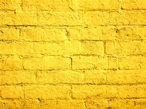 photo yellow brick wall aged rectangle rough