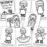 Elisha Coloring Prophet Story Bible Pages Activity Craft Posters Preview sketch template