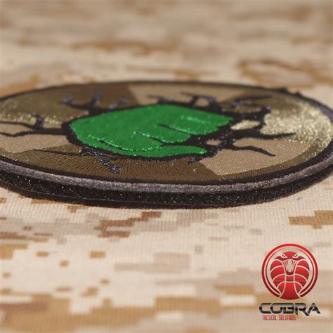 Green Hulk Avengers Embroidered Movie Patch Velcro Military Airsoft