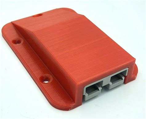 red anderson plug external surface mount panel  solar input grey plug hs autoparts