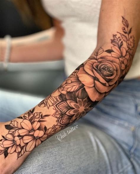 Girly Half Sleeve Tattoo Ideas For Females Ila Hskc5