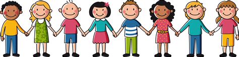 children holding hands logo