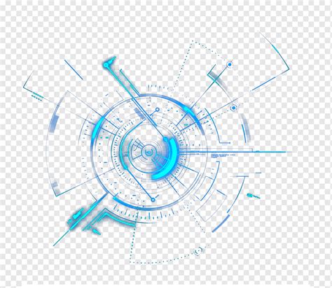 circulo ligero geometria ciencia  tecnologia mecanica azul azul
