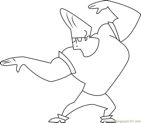 johnny bravo coloring coloring pages