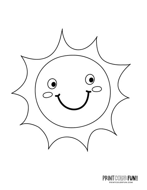 fun coloring pages  kids sun coloring pages