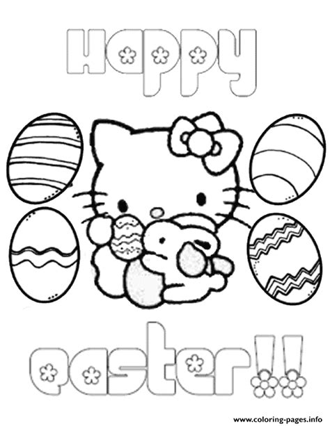 hudtopics printable easter  kitty coloring pages