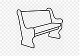 Clipart Pew Clip Church Bench Porch Outline Front Transparent Outing Beaches Collection sketch template