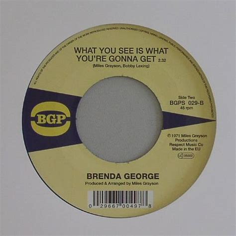Brenda George I Can T Stand It I Can T Take It No More