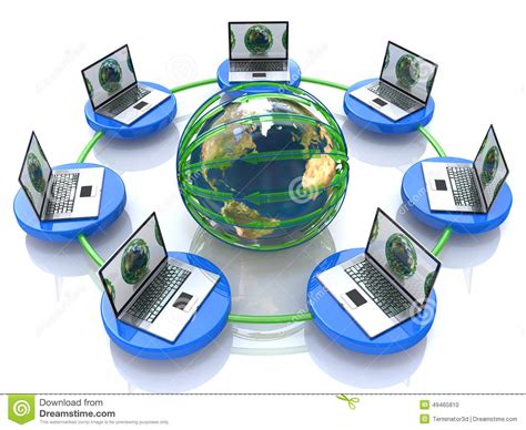 global computer network stock illustration image 49465810