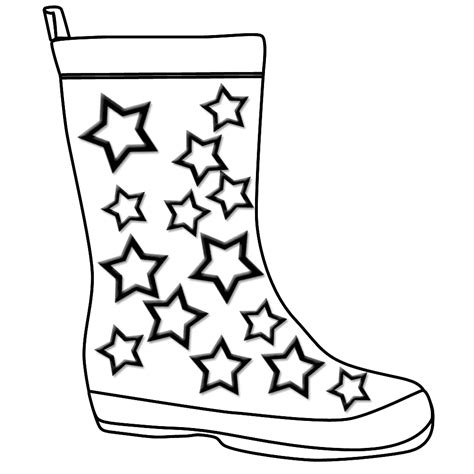 rain boots coloring page coloring home