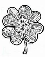 Coloring Trinity Pages Shamrock Getcolorings Shamrocks sketch template
