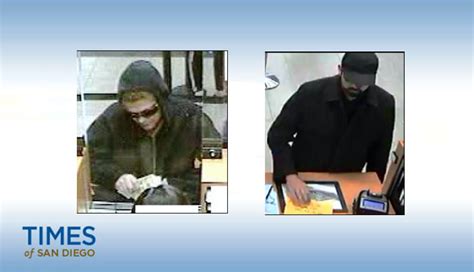 Fbi Seeks Suspects For 2 Separate Bank Robberies Times Of San Diego