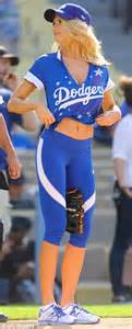 Charlotte Mckinney Hits A Home Run At Dodgers Hollywood Stars Game