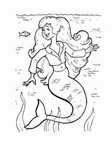 Meerjungfrau Zeemeermin sketch template