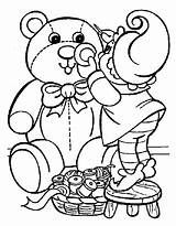 Christmas Coloring Pages Bear Coloringpages1001 Colouring Bears Sheets sketch template