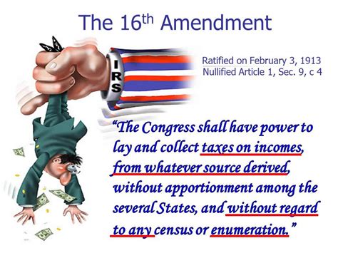 How The Hell Should I Know Was The 16th Amendment Actually Ratified