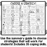 Coping Skills Strategies Activity Calming Color School Kids Activities Worksheets Printable Counseling Code Choose Skill Handout Therapy Anger Work Students sketch template