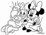 Minnie Colorare Selfie Coloriage Disneyclips sketch template
