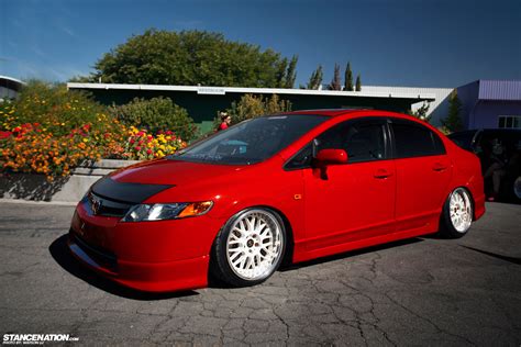 stanced wide wheel  gen civic  pictures  chat page   generation honda