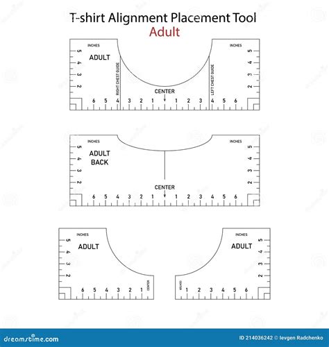 shirt ruler svg tee shirt ruler placement guide template