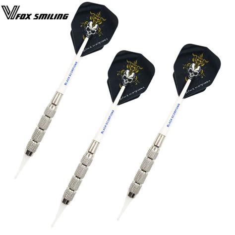 pcs professional darts  soft darts electronic soft tip  brown skull pattern flights
