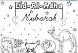Eid Adha Mubarak Sheep sketch template