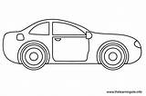 Car Outline Coloring Race Vector Templates Template Newdesign sketch template