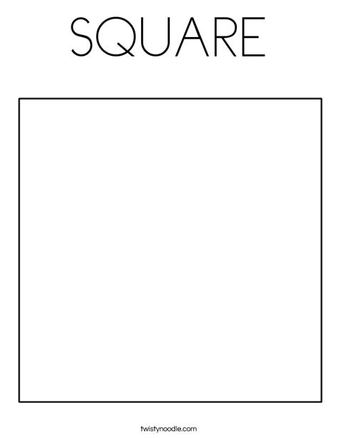 squares  circle  coloring page