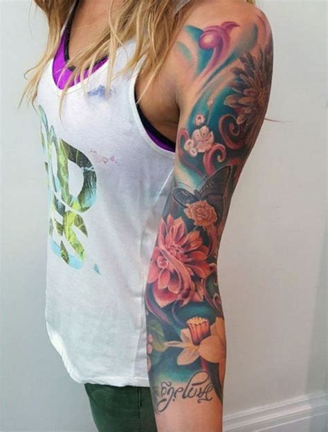 Amazing Sleeve Tattoos For Women 21 Girls With Sleeve Tattoos