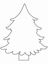 Tree Christmas Outline Clipart Template Blank Printable Drawing Preschool Coloring Line Pattern Lesson Activity Themes Idea Plans Place sketch template