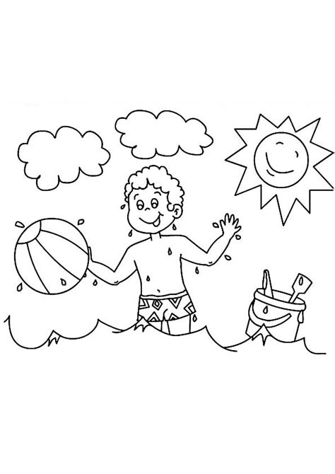 beach ball coloring page