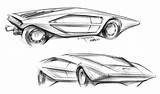 Lancia Stratos Zero Sketch sketch template