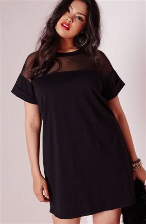 Plus Size Black Shirt Dress Pluslook Eu Collection
