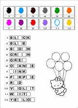 Colours Spelling English Kids Letters Missing Learning Words Vocabulary Games Word Activities Test Write Spell Anglomaniacy Printables Students Wordsearch Pl sketch template