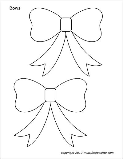 printable bows templates