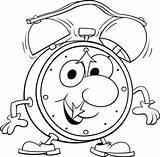 Clock Coloring Pages Alarm Cartoon Funny Walking Character Color Para Kids Time Coloringpagesonly Online Despertador Getcolorings Printable Colorear Intervals Minute sketch template