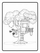 Tree Treehouse Verbnow sketch template